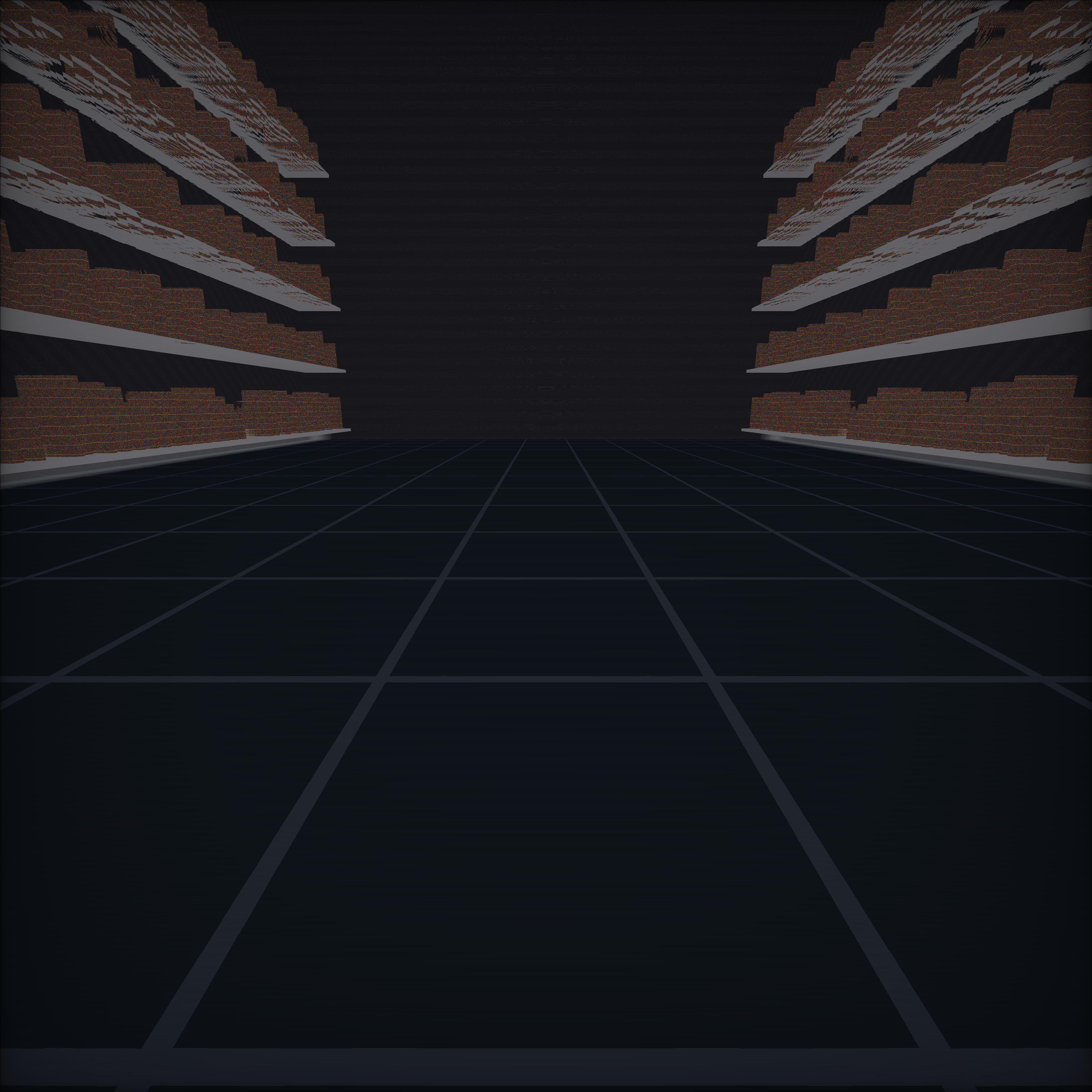 Sluice corridor — dramatic low angle