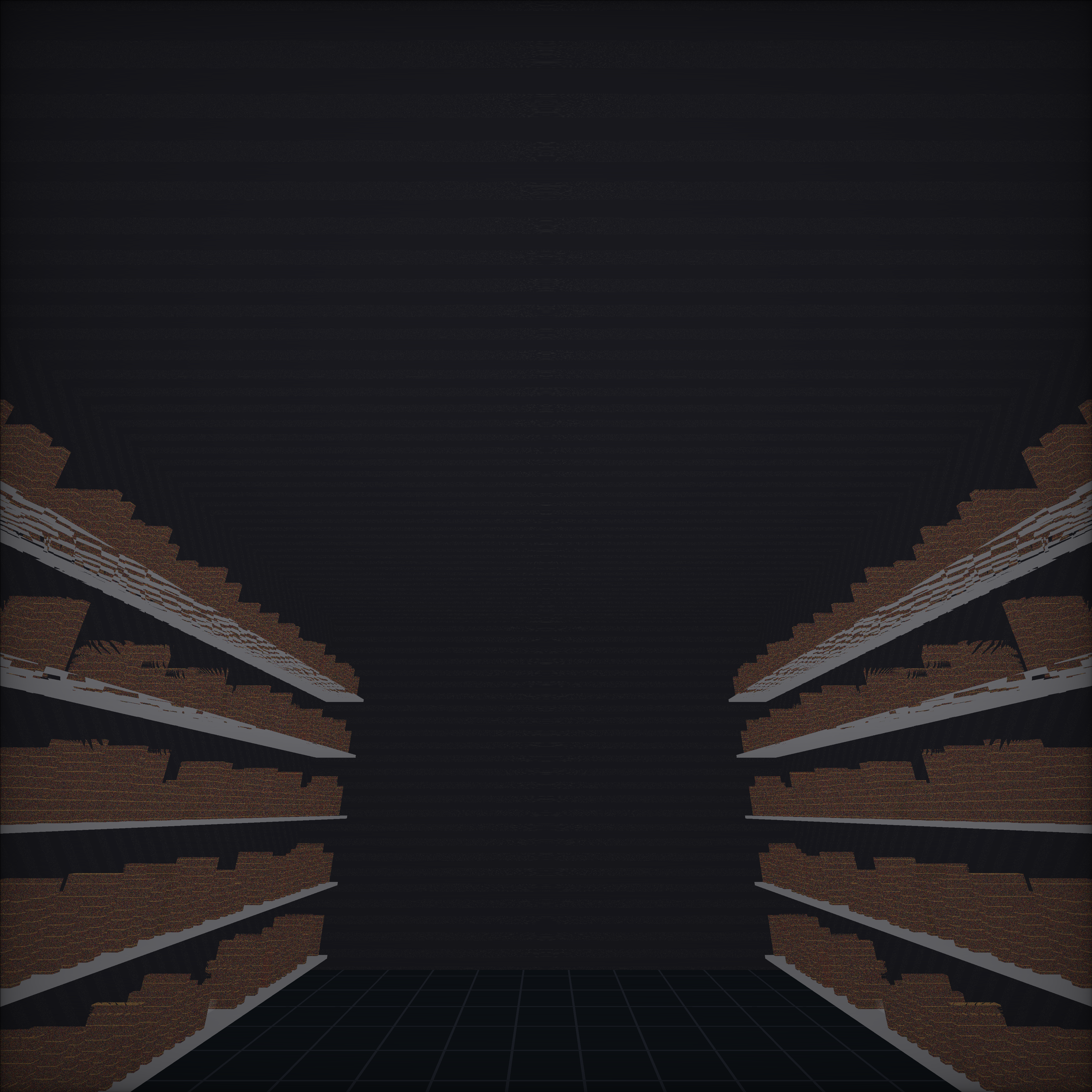 Sluice corridor — looking up